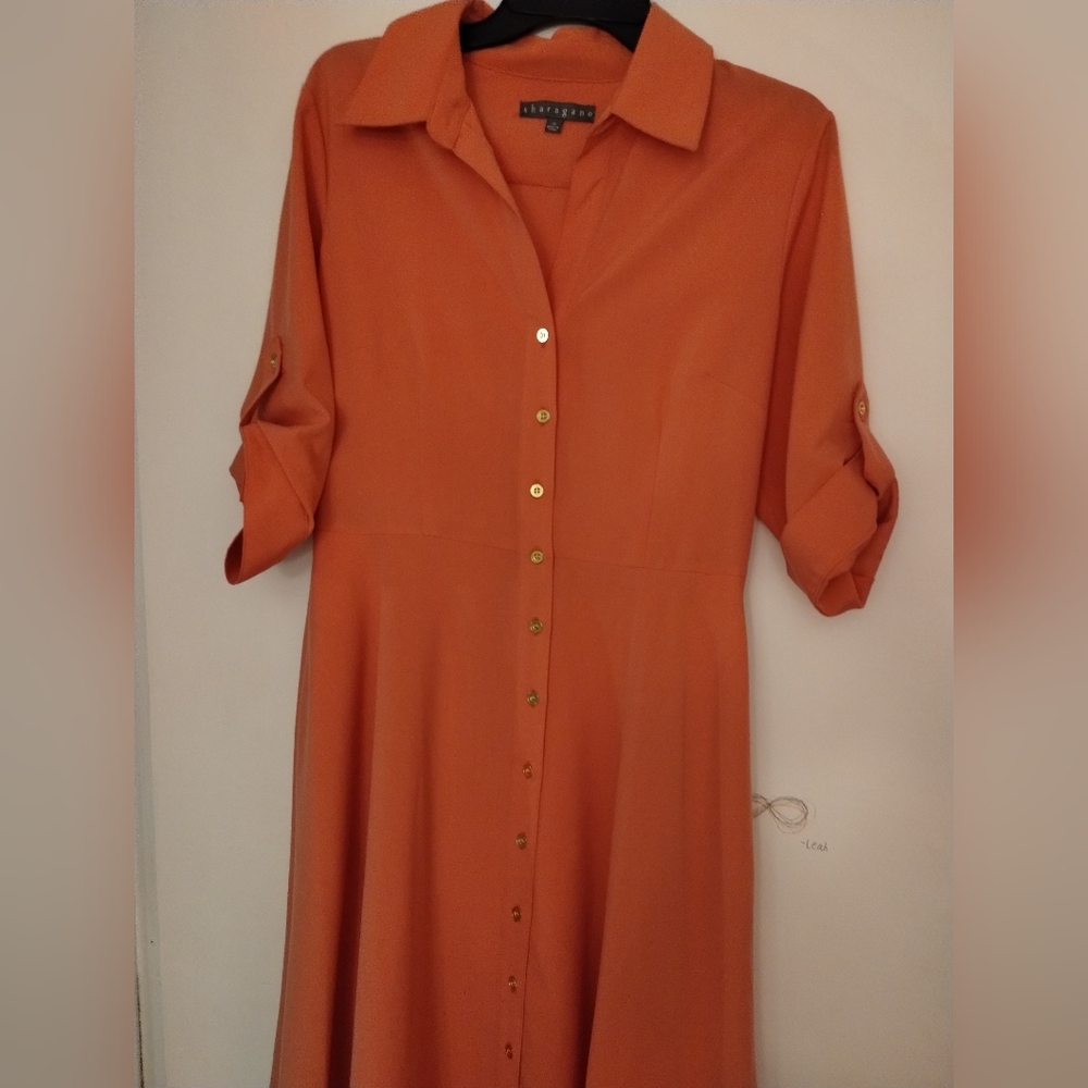 Sharagano Size 10 dress Peach color
